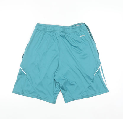 Adidas Men's Blue Athletic Shorts M Regular Fit Quick Dry Activewear