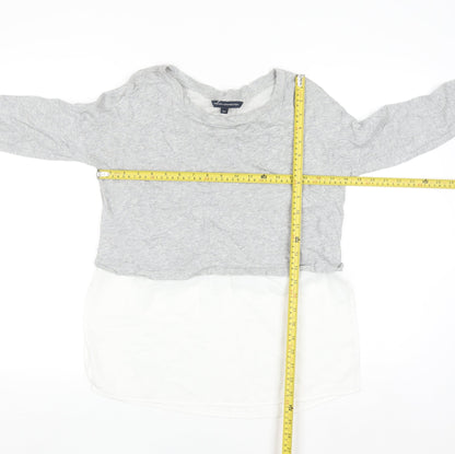 French Connection Womens Grey XS Layered Long Sleeve Blouse