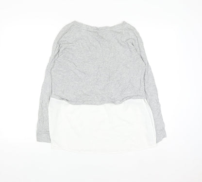 French Connection Womens Grey XS Layered Long Sleeve Blouse