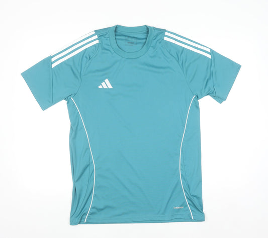 Adidas Men Blue Slim Fit Aeroready Sports T-Shirt Size M