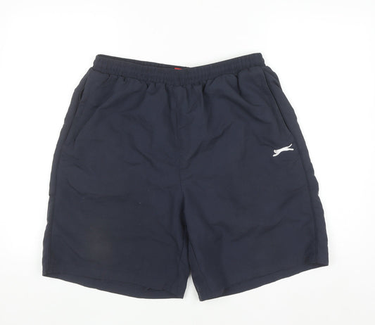 Slazenger Men's Blue XL Sports Shorts Elastic Waist Quick Dry