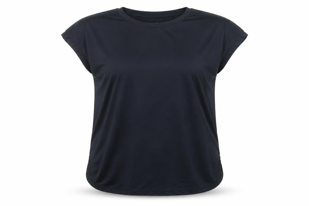 Dunnes Stores Womens Black XS Basic Short Sleeve Stretch T-Shirt