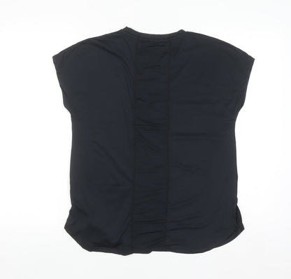 Dunnes Stores Womens Black XS Basic Short Sleeve Stretch T-Shirt