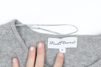Womens UK Size M Mudflower Grey Full Zip Jumper