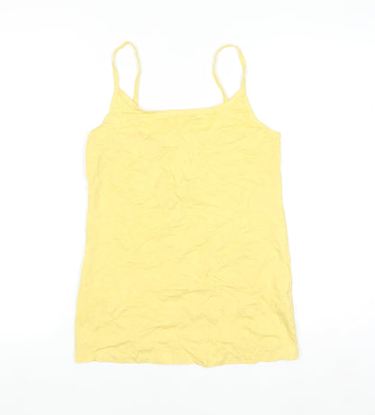 Papaya Women's Yellow Camisole Tank Top Size 12 Cotton Blend