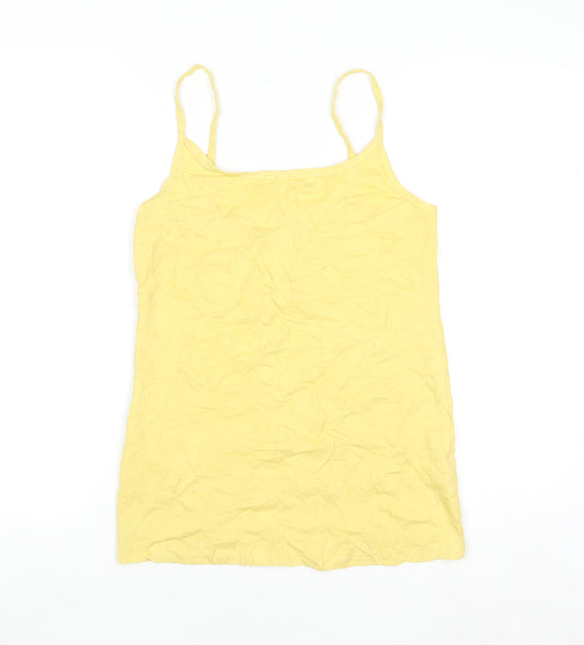 Papaya Women's Yellow Camisole Tank Top Size 12 Cotton Blend