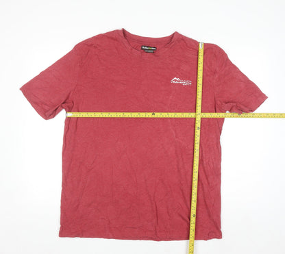 Atlas For Men Red XL Adventure Print Crew Neck T-Shirt