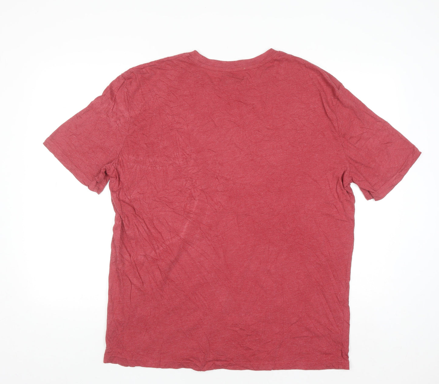 Atlas For Men Red XL Adventure Print Crew Neck T-Shirt