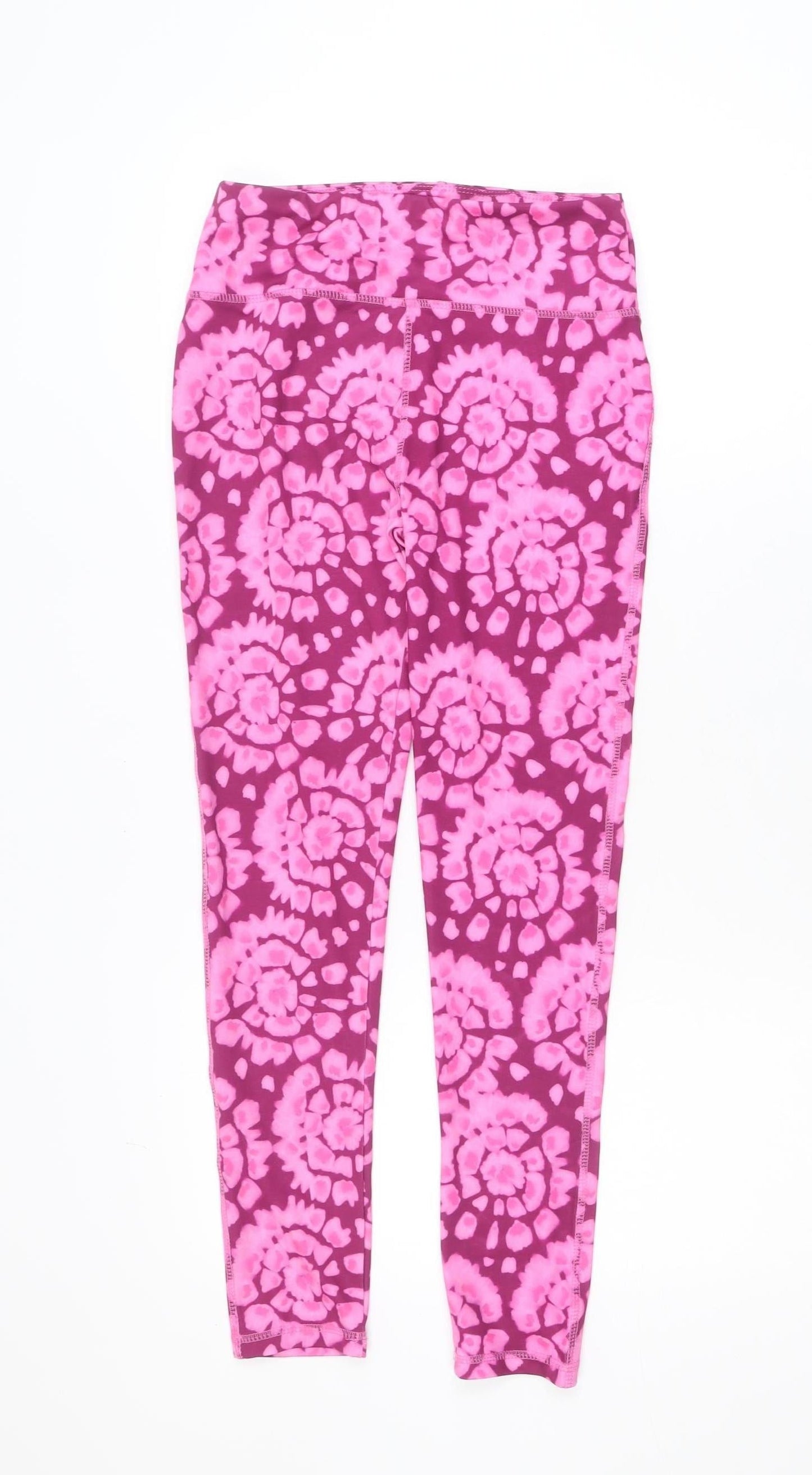 Dunnes Stores Teens Pink Tie Dye Ankle Leggings Size 25in Waist