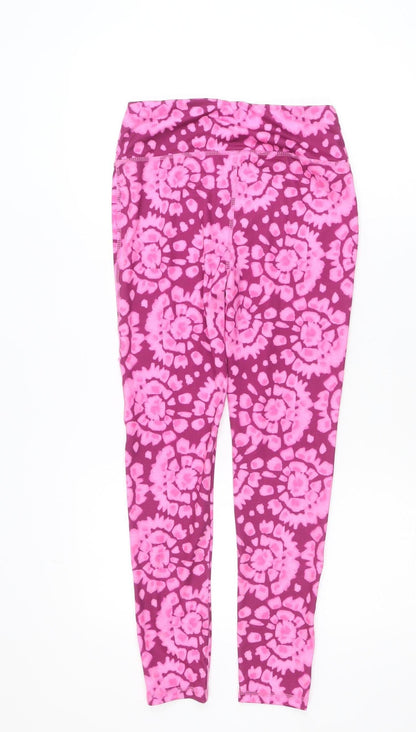 Dunnes Stores Teens Pink Tie Dye Ankle Leggings Size 25in Waist