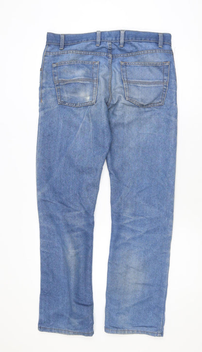 Denim Co. Men's Blue Straight Leg Jeans W32 L32 Regular Fit