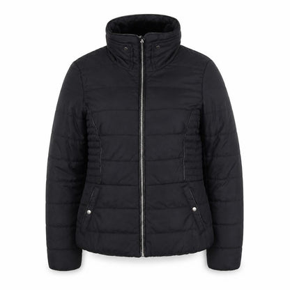 Vero Moda Women's Black L Puffer Jacket with Zip Pockets