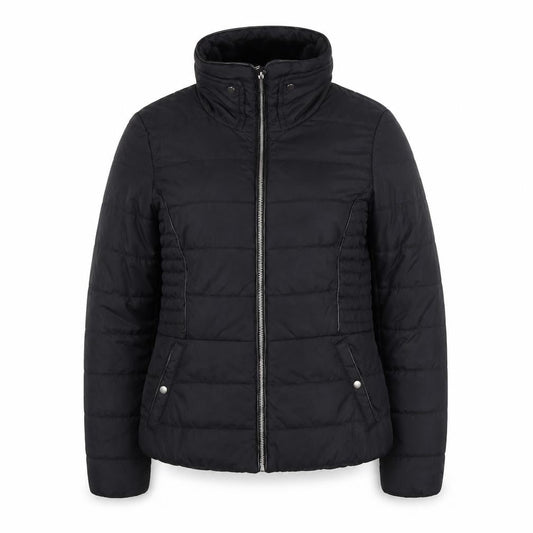 Vero Moda Women's Black L Puffer Jacket with Zip Pockets