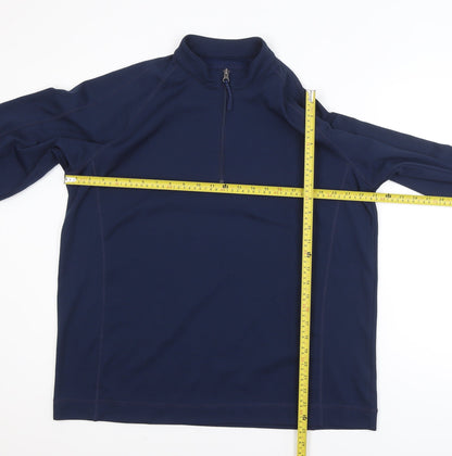 Pádraig Harrington Men's Blue XL 1/2 Zip Golf Activewear Jacket