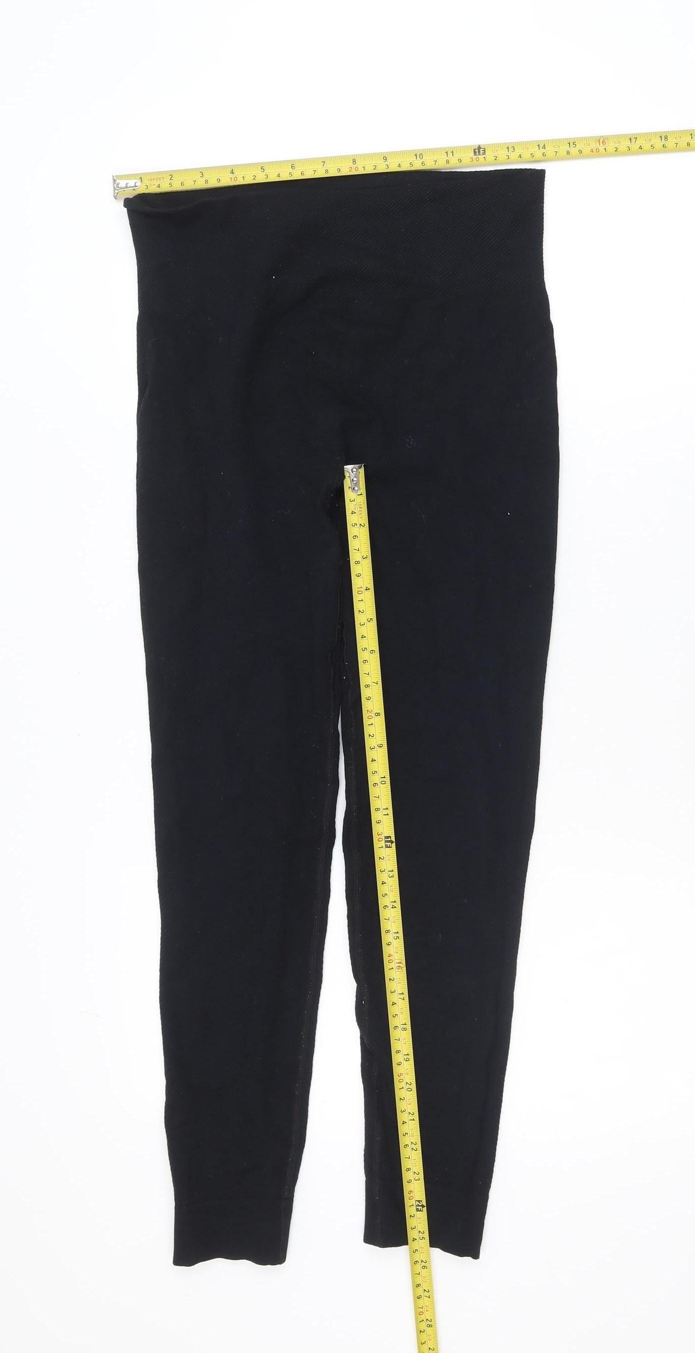 Sweaty Betty Women Black Ankle Leggings Size M Modal Blend High Rise