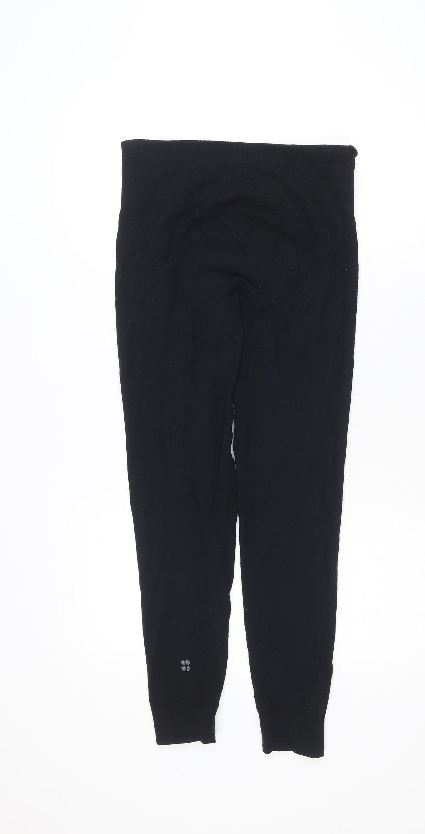 Sweaty Betty Women Black Ankle Leggings Size M Modal Blend High Rise