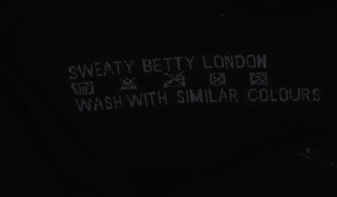Sweaty Betty Women Black Ankle Leggings Size M Modal Blend High Rise