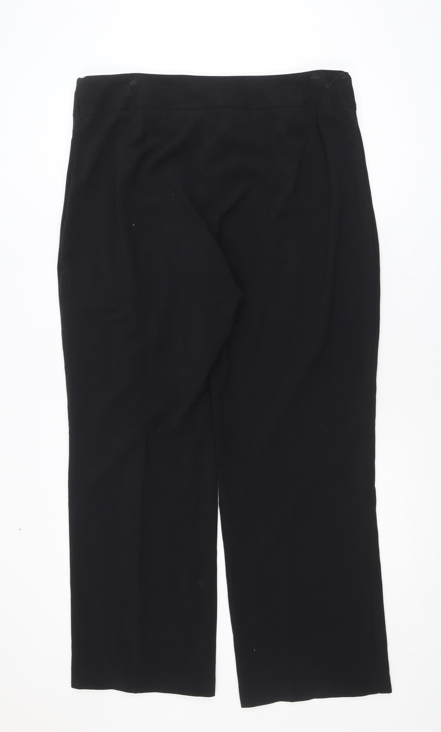 Marks and Spencer Women’s Black Size 20 Long Straight Trousers