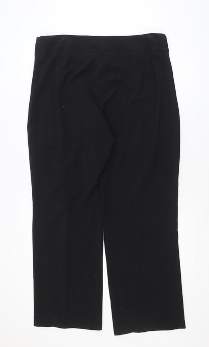 Marks and Spencer Women’s Black Size 20 Long Straight Trousers