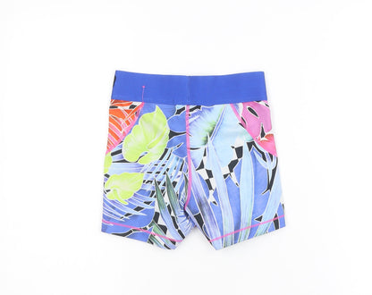 Nike Women's Blue Multicoloured XS Athletic Skort Dri-FIT Stretch