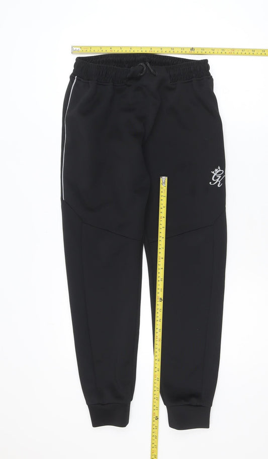Gym King Men's Black Jogger Trousers Size S Slim Fit Activewear