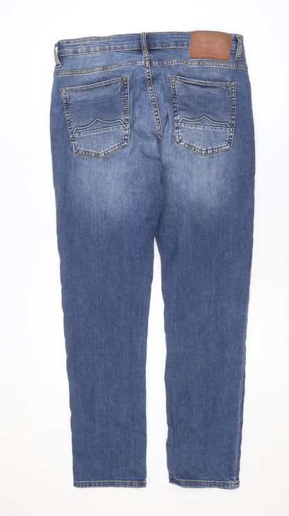 883 Police Men's Blue Regular Fit Straight Jeans W34