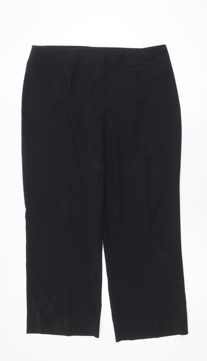 Punt Roma Women Black Size 18 Classic Dress Trousers