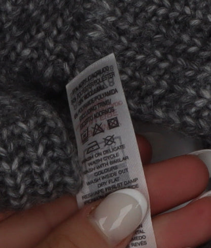 Dunnes Women's Grey 'Ciao' Chunky Knit Pullover Jumper XS