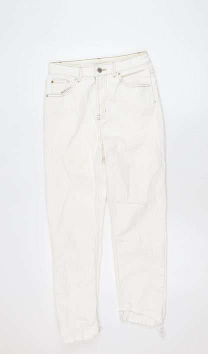 Denim Co Women’s White High Rise Ankle Jeans Size 10 Slim Fit