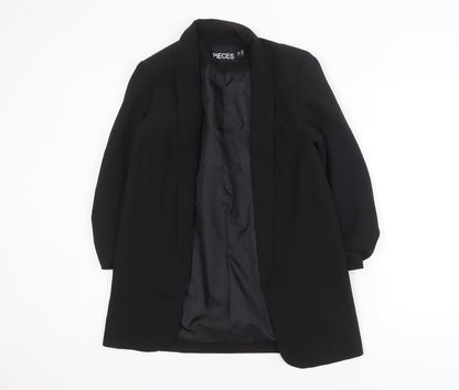 Pieces Women's Black XS Longline Blazer Jacket
