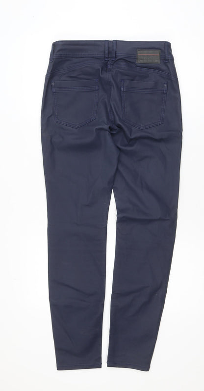 Cecil Women Blue Slim Fit Chino Trousers Size 26