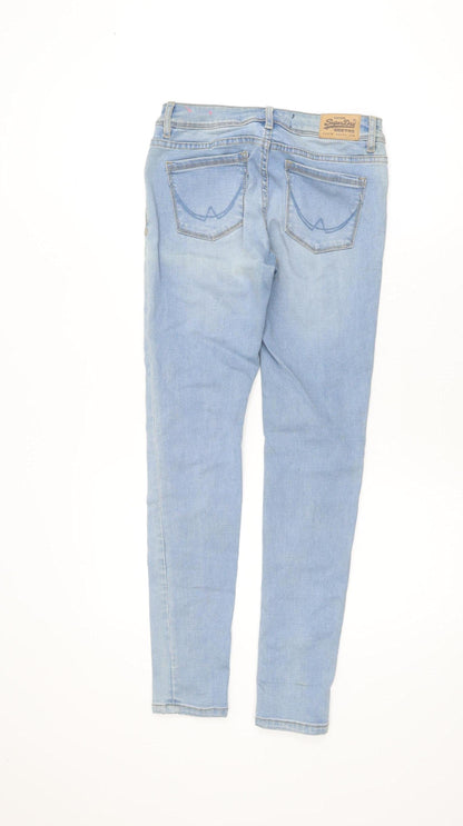 Superdry Women Blue Alexa Jegging Slim Fit Denim Jeans Size 6