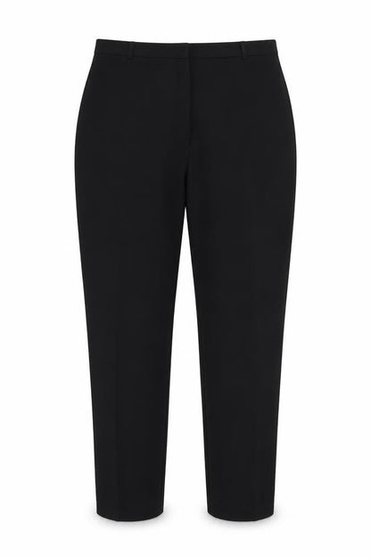 Dunnes Stores Womens Black Polyester Straight Leg Trousers Size 20