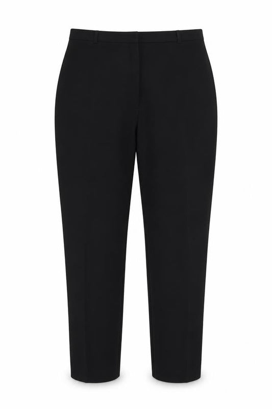 Dunnes Stores Womens Black Polyester Straight Leg Trousers Size 20