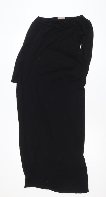 Awear Women’s Black Size 16 Jersey Maxi Dress 3/4 Sleeve