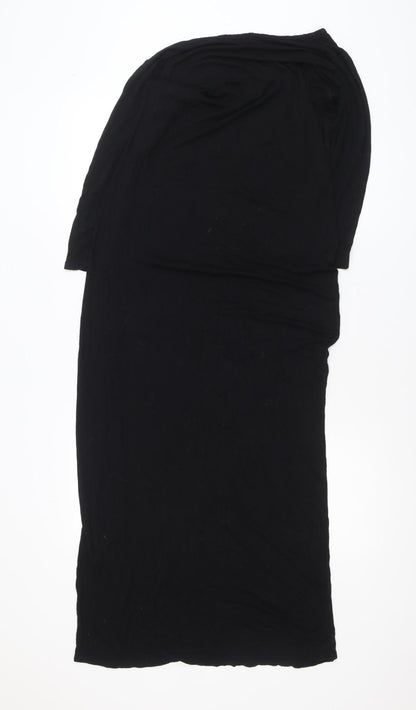 Awear Women’s Black Size 16 Jersey Maxi Dress 3/4 Sleeve
