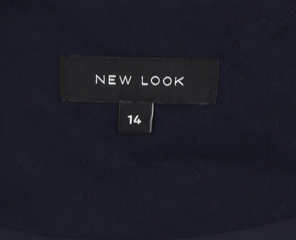 New Look Women Blue Size 14 Long Sleeve Open Cardigan