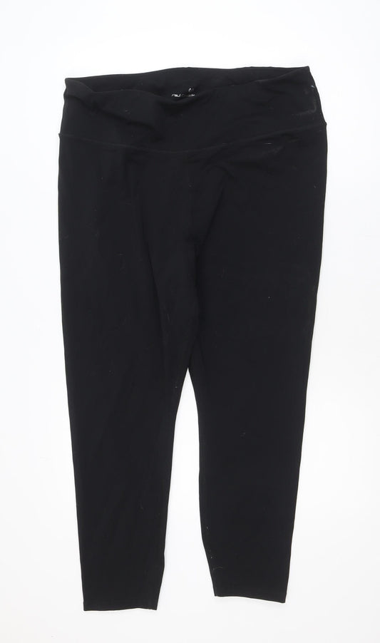 Paul Costelloe Living Women's Black XL Stretch Ankle Leggings