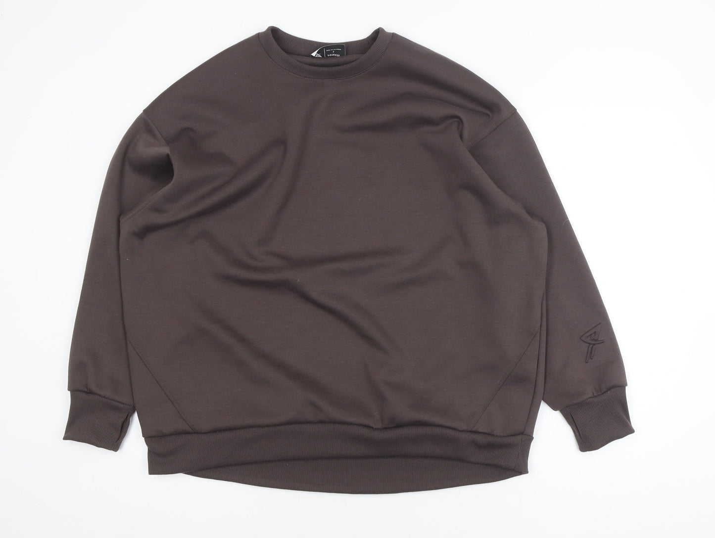 Primark Womens Brown Crew Neck Pullover Sweatshirt Size L