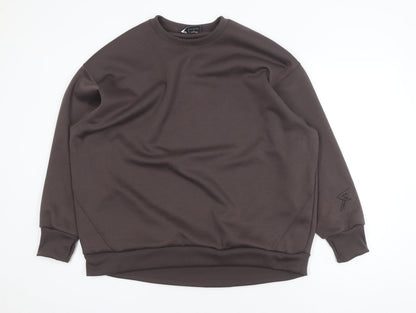 Primark Womens Brown Crew Neck Pullover Sweatshirt Size L