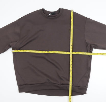 Primark Womens Brown Crew Neck Pullover Sweatshirt Size L
