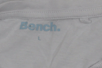 Bench Men’s White Graphic City Print Cotton T-Shirt Size L
