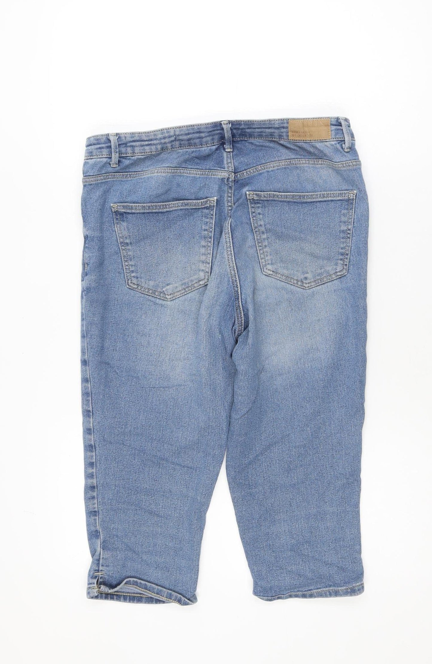 Vero Moda Women's Blue Cropped Denim Jeans Size 12 Regular Fit