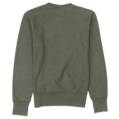 Champion Men's Green Reverse Weave Sweatshirt Medium Crew Neck