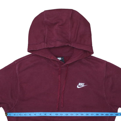 Nike Men's Red Pullover Hoodie Small Regular Fit Fleece Sweatshirt