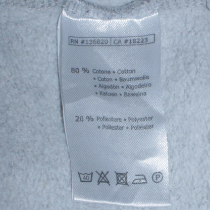 Kappa Men's Grey Pullover Hoodie Small Logo Sportswear