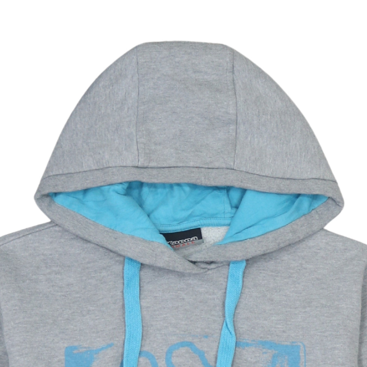 Kappa Men's Grey Pullover Hoodie Small Logo Sportswear