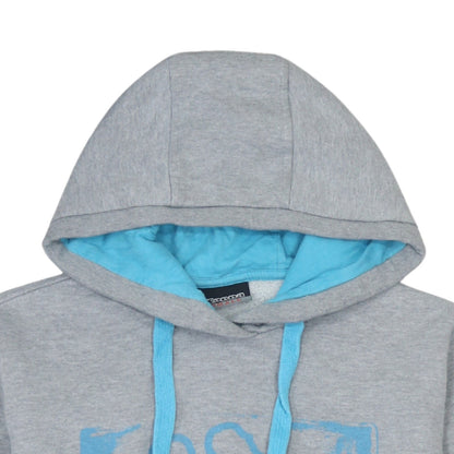 Kappa Men's Grey Pullover Hoodie Small Logo Sportswear
