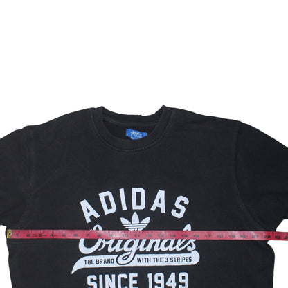 Adidas Originals Mens Black M Pullover Sweatshirt Crew Neck Logo