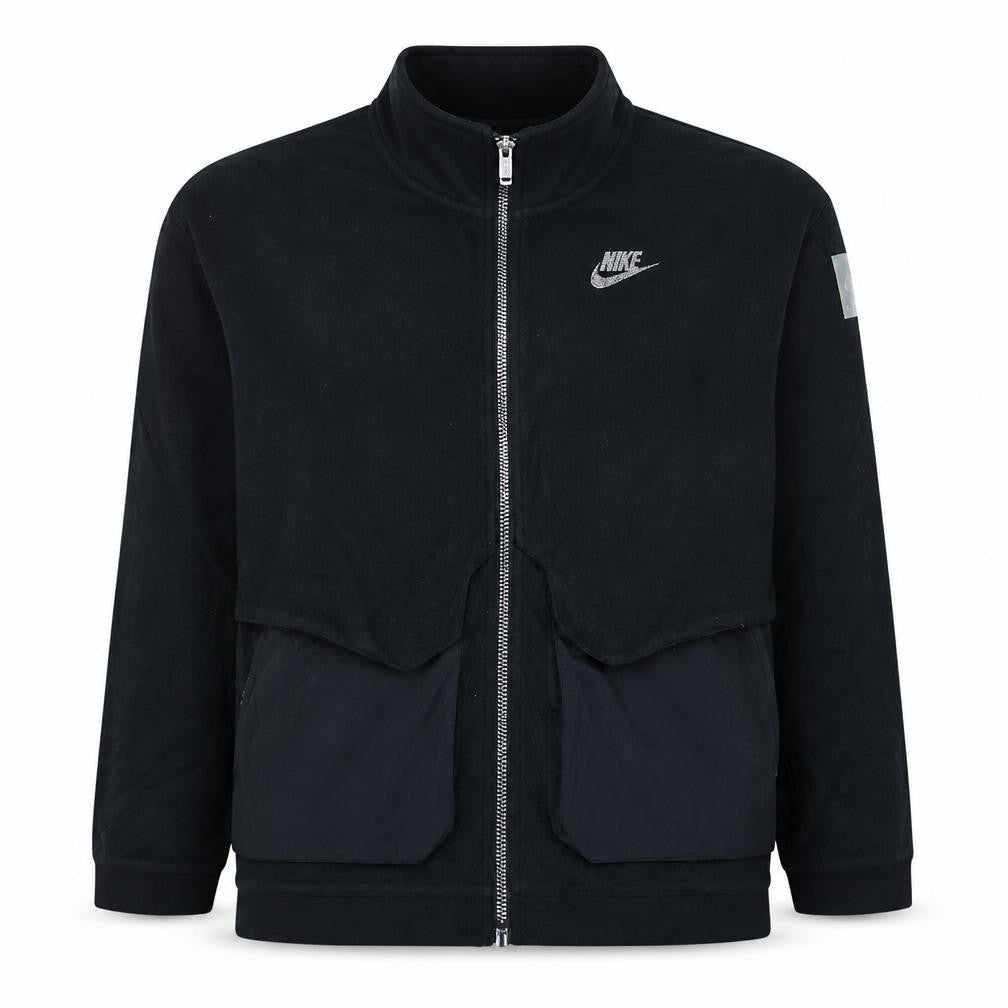 Nike Boys Black Fleece Track Jacket Size 12-13 Years Full Zip
